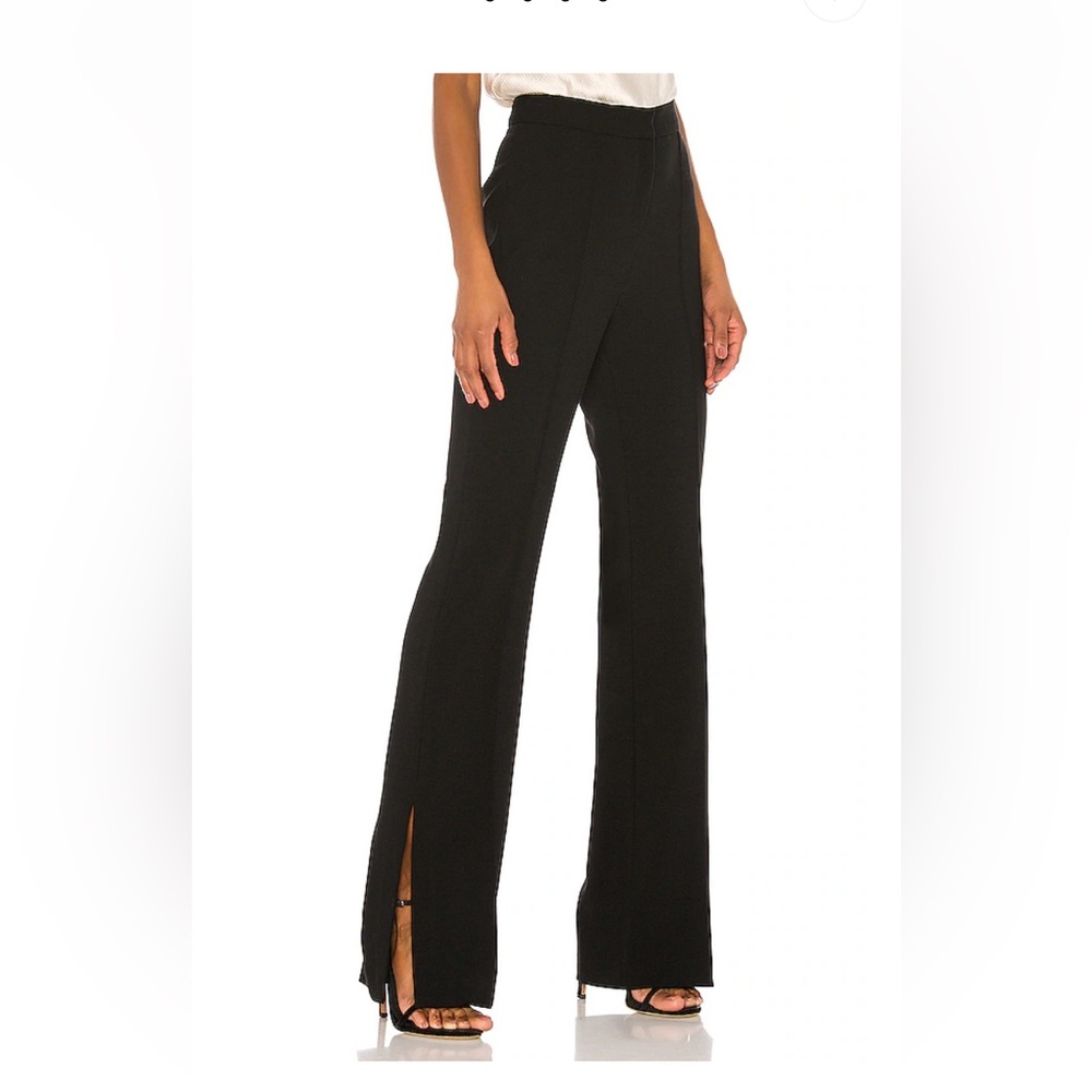 Camille La Vie Black Side Split Pants
